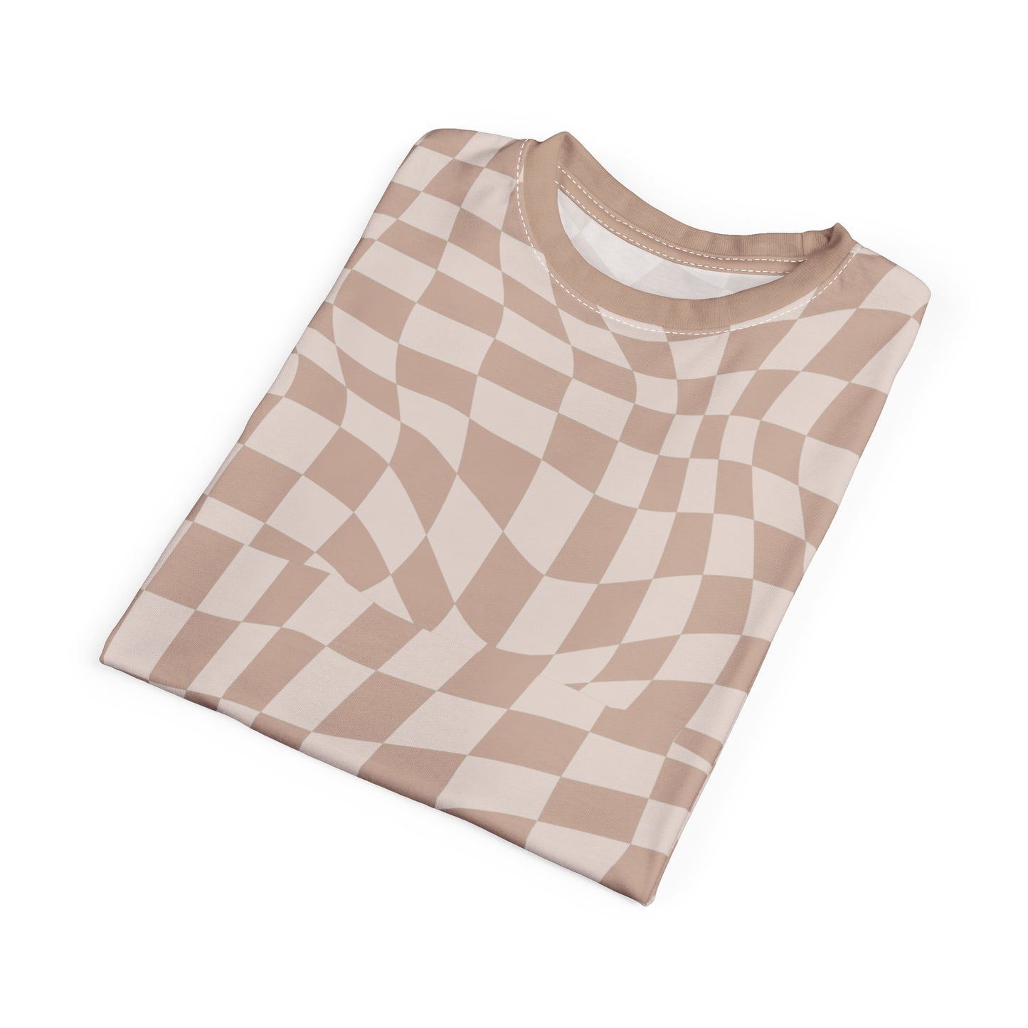 Unisex Cut & Sew Tee (Beige Pixels)