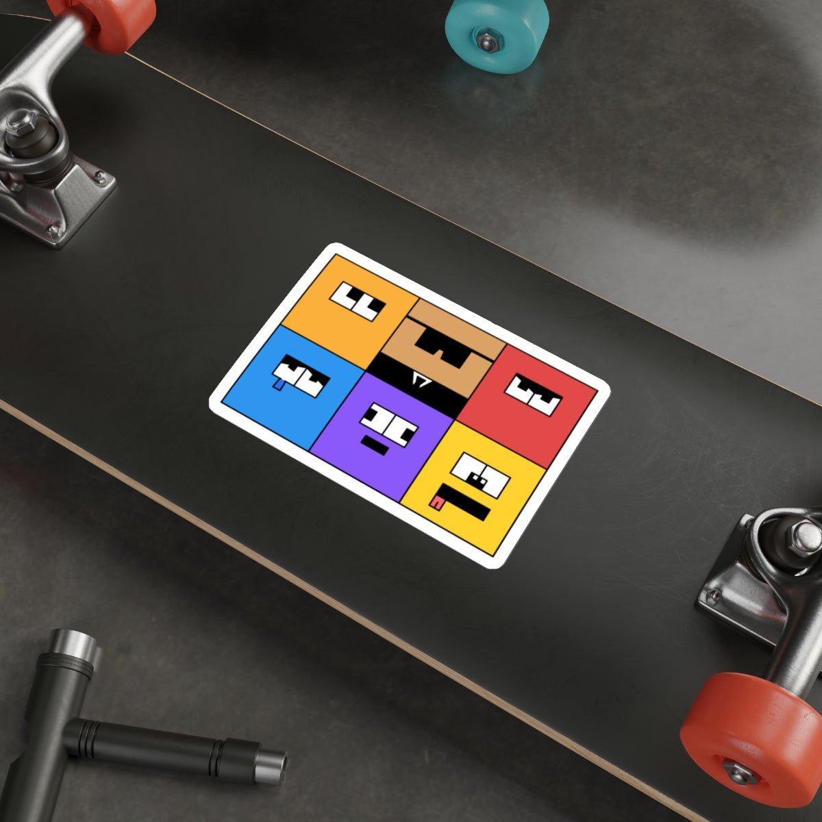 Die-Cut Stickers | Vibrant Art for Personalization (Emotion Blocks)