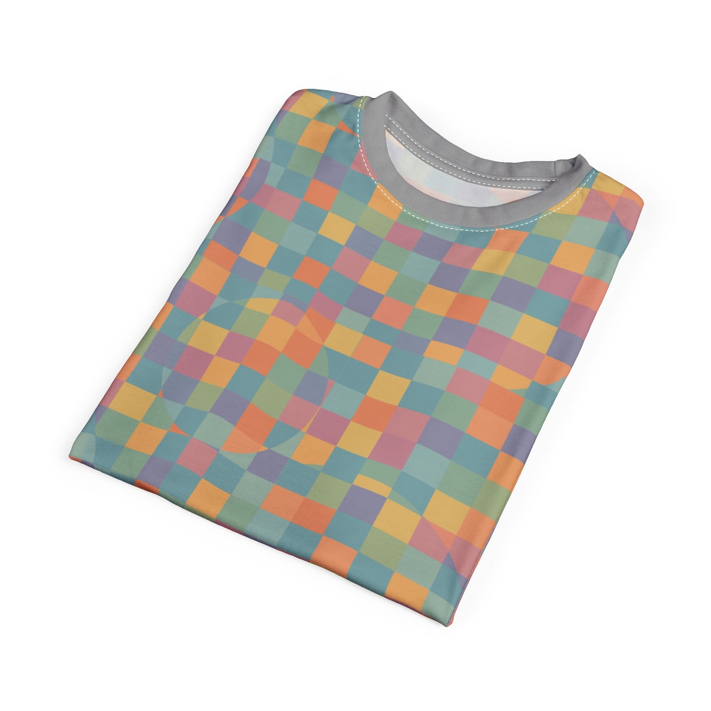 Unisex Cut & Sew Tee (Pastel Pixels)