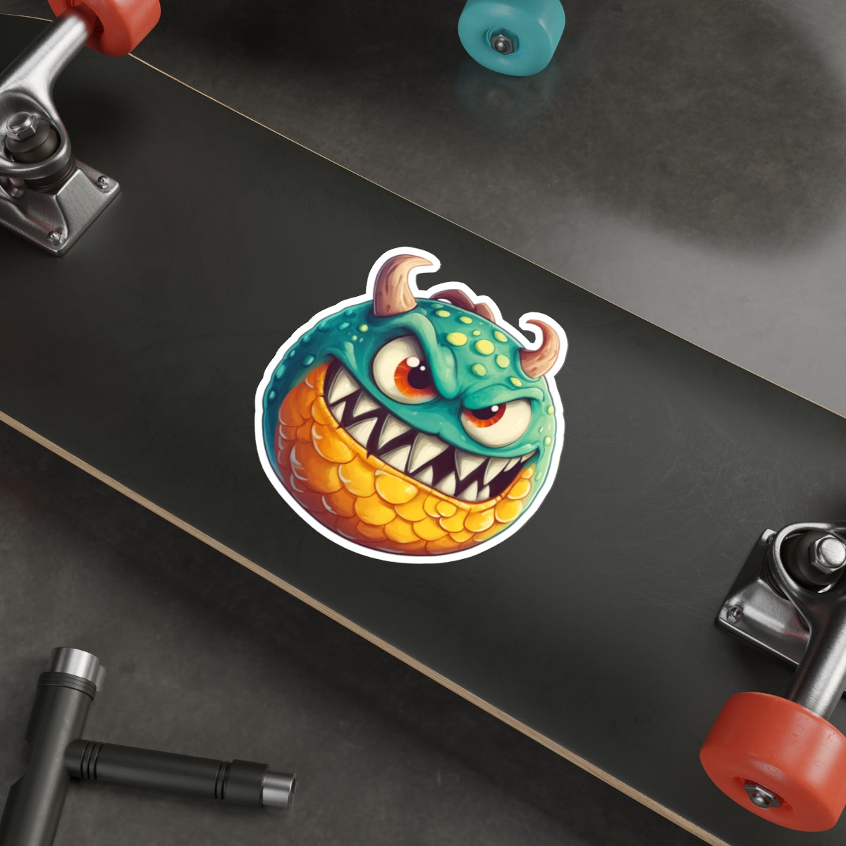 Die-Cut Stickers | Vibrant Art for Personalization (Green Monster 1)