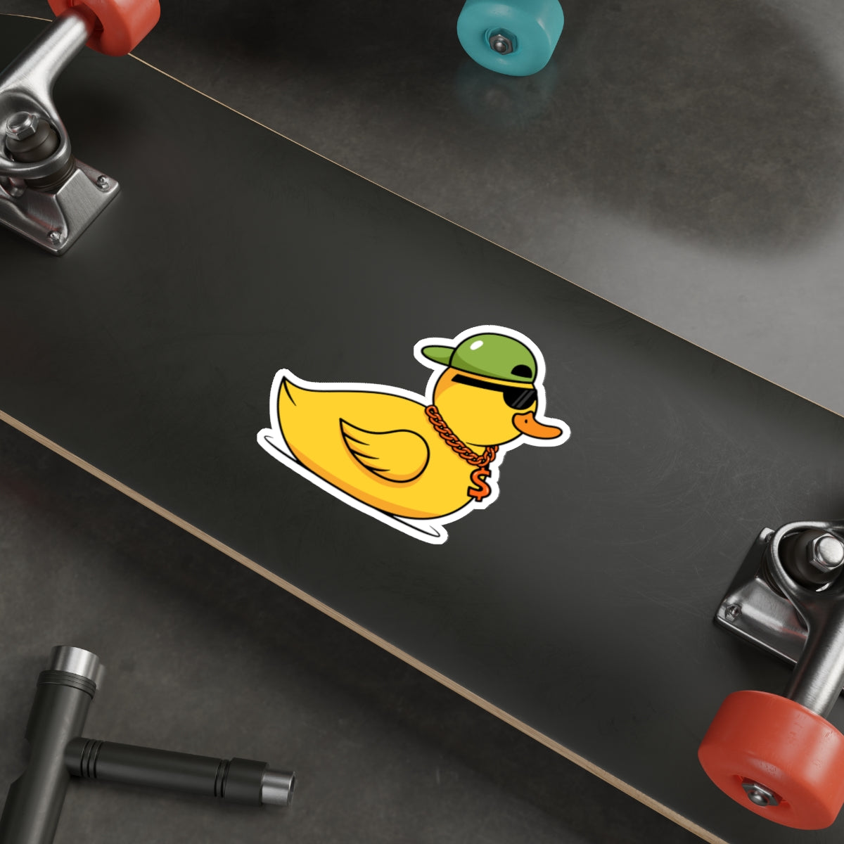 Die-Cut Stickers | Vibrant Art for Personalization (Cool Duck)