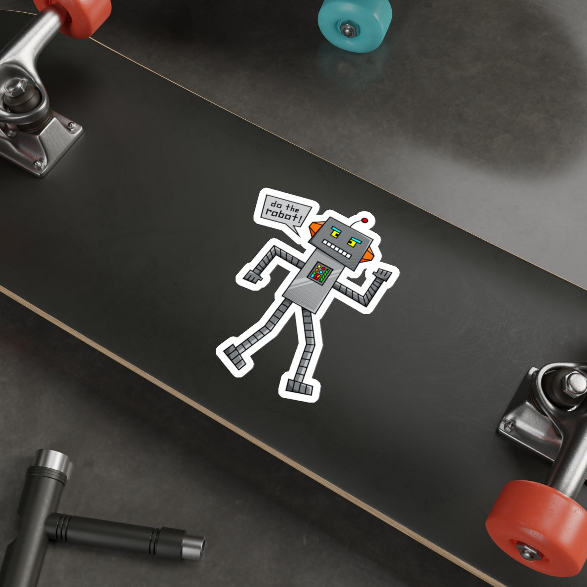 Die-Cut Stickers | Vibrant Art for Personalization (Do the Robot)