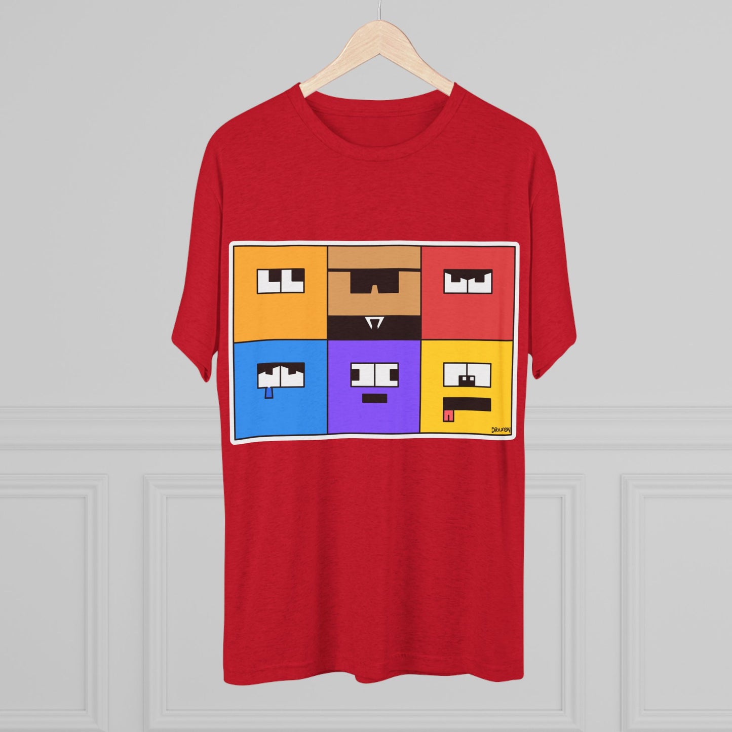 Unisex Tri-Blend Crew Tee (Emotion Blocks)