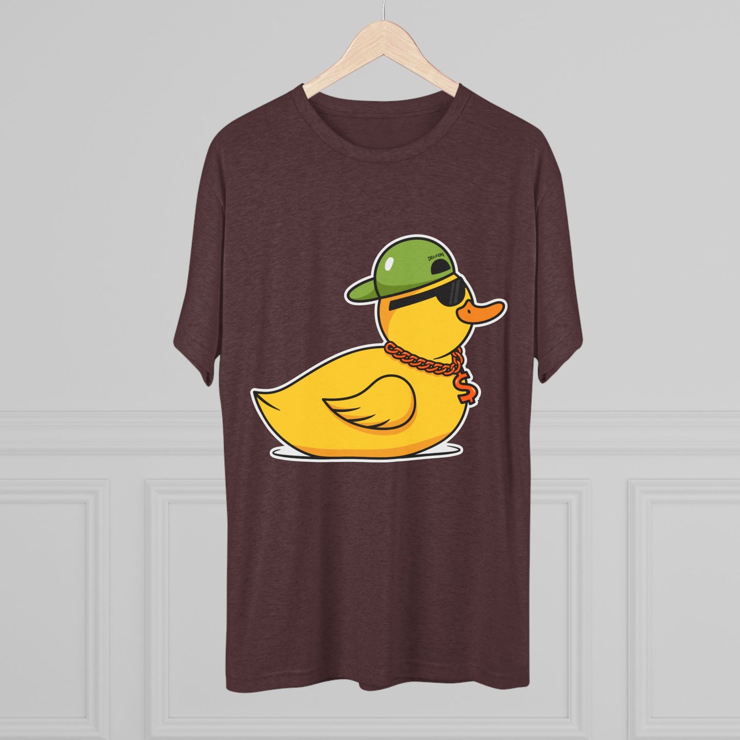 Unisex Tri-Blend Crew Tee (Ninja Duck)