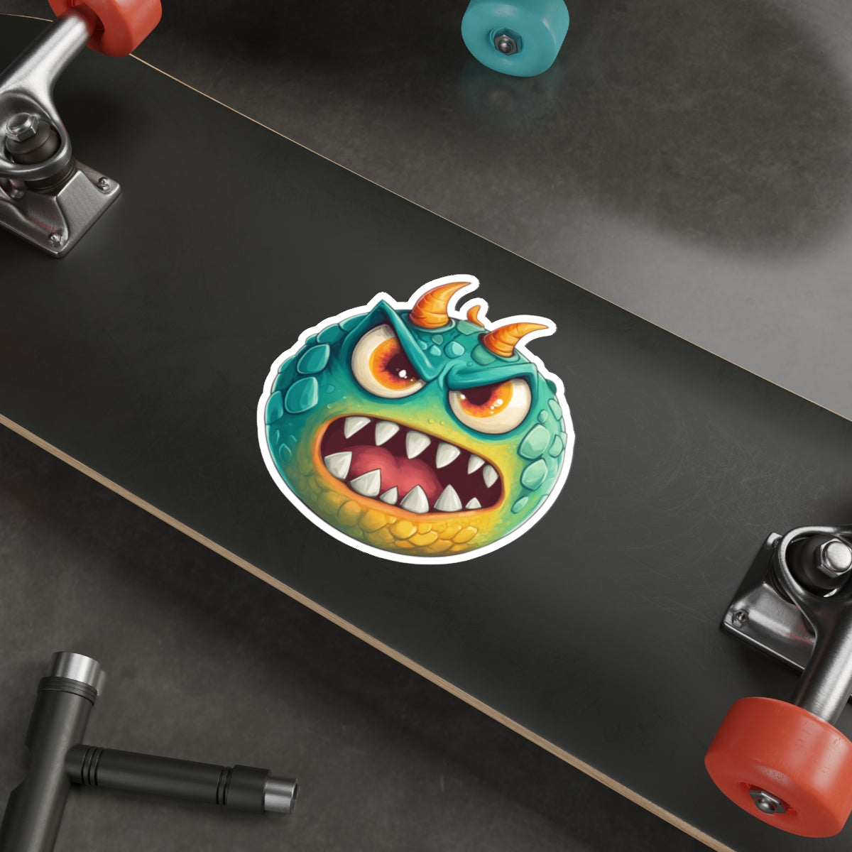 Die-Cut Stickers | Vibrant Art for Personalization (Green Monster 2)