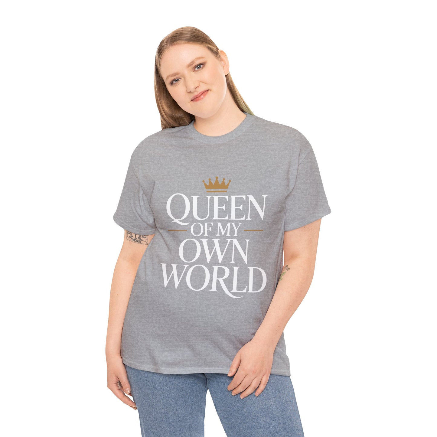 Unisex Heavy Cotton Tee (Queen of My Own World)