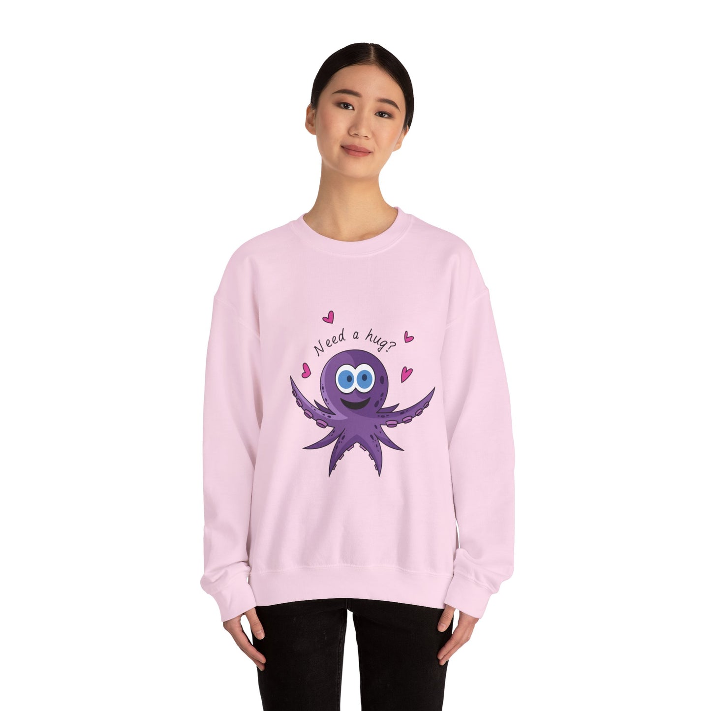 Unisex Heavy Blend™ Crewneck Sweatshirt (Octopus Hug)