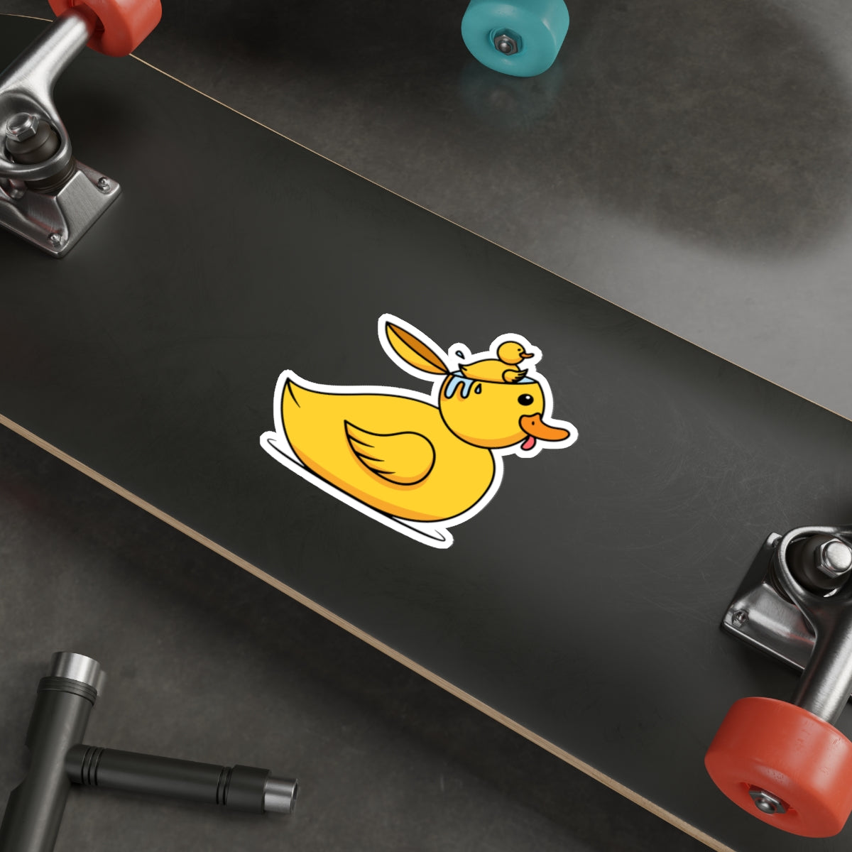 Die-Cut Stickers | Vibrant Art for Personalization (Duck Bird Brain)
