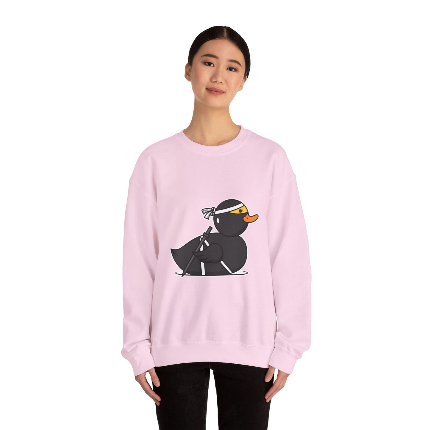 Unisex Heavy Blend™ Crewneck Sweatshirt (Ninja Duck)