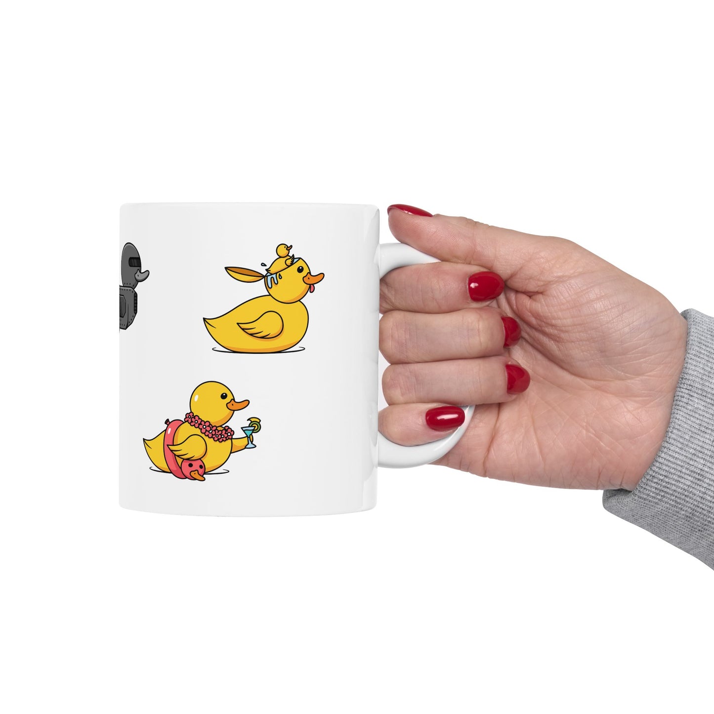 Cute Duck Illustration Coffee Cup - 11oz & 15oz (Different Ducks)