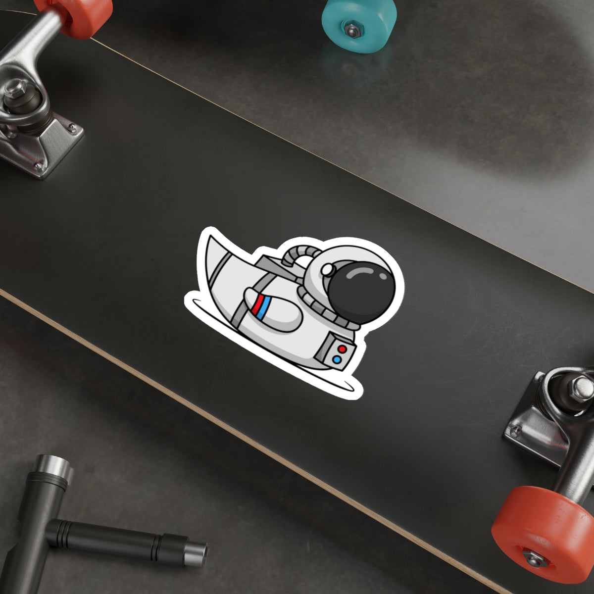 Die-Cut Stickers | Vibrant Art for Personalization (Astronaut Duck)