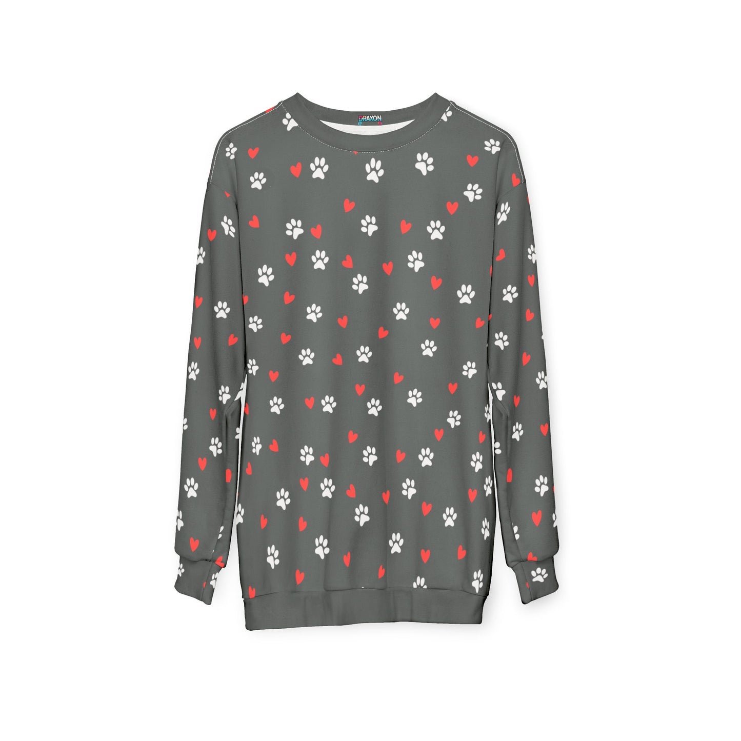 Unisex Sweatshirt (Paws & Hearts)