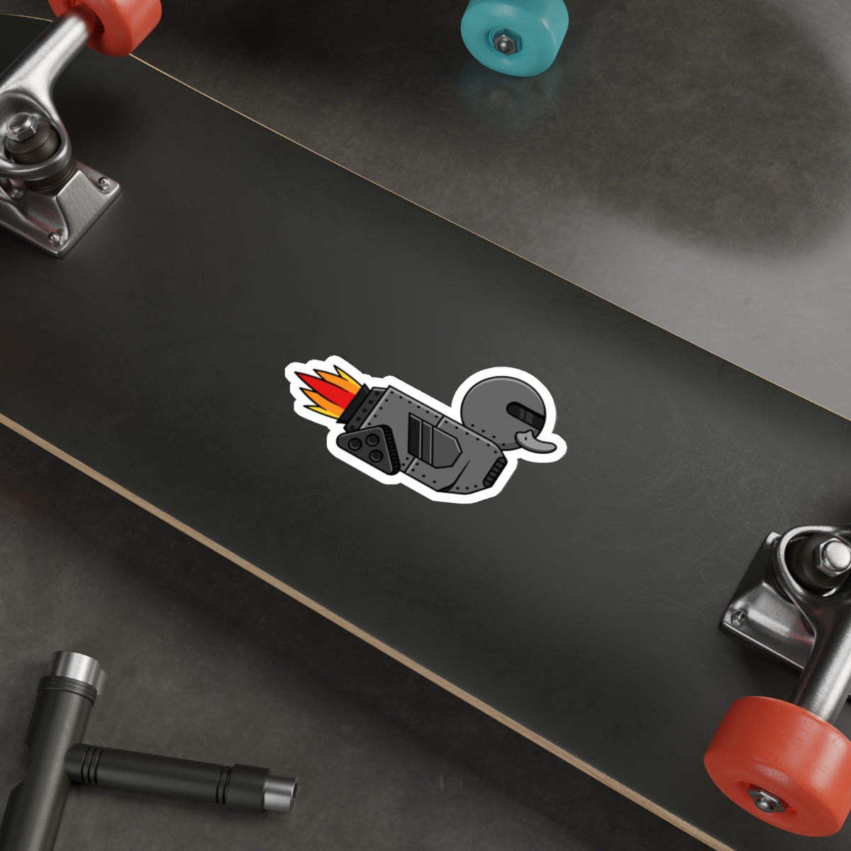 Die-Cut Stickers | Vibrant Art for Personalization (Robot Duck)