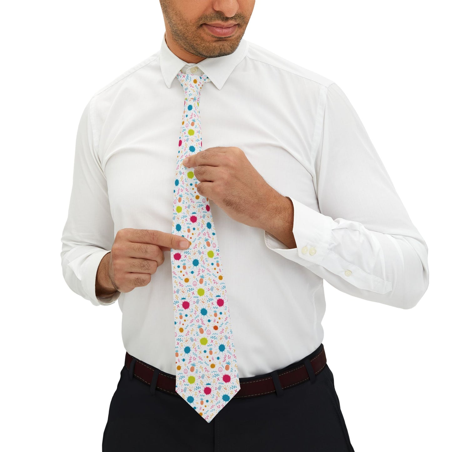 Pattern Necktie (Pineapple Scribble)