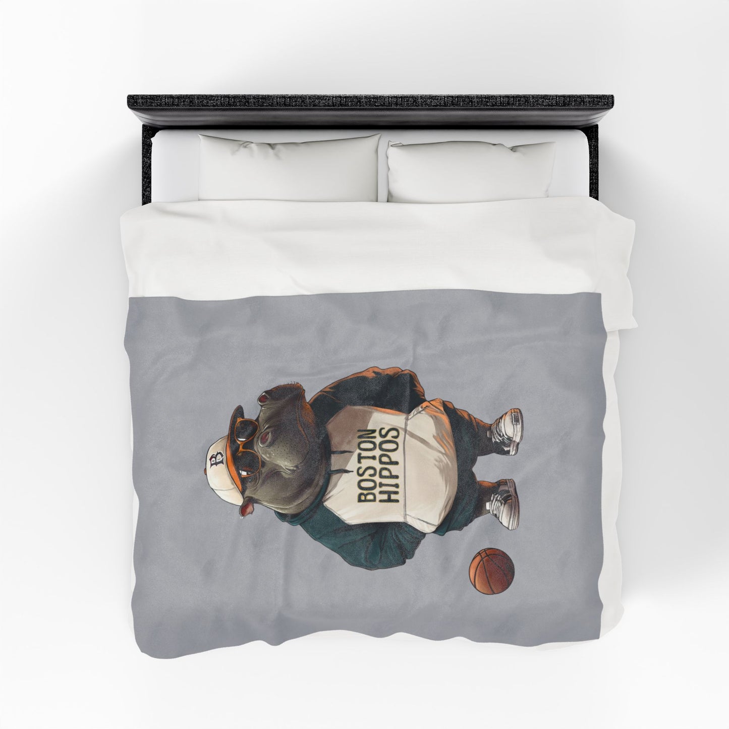 Velveteen Plush Blanket (Boston Hippos)