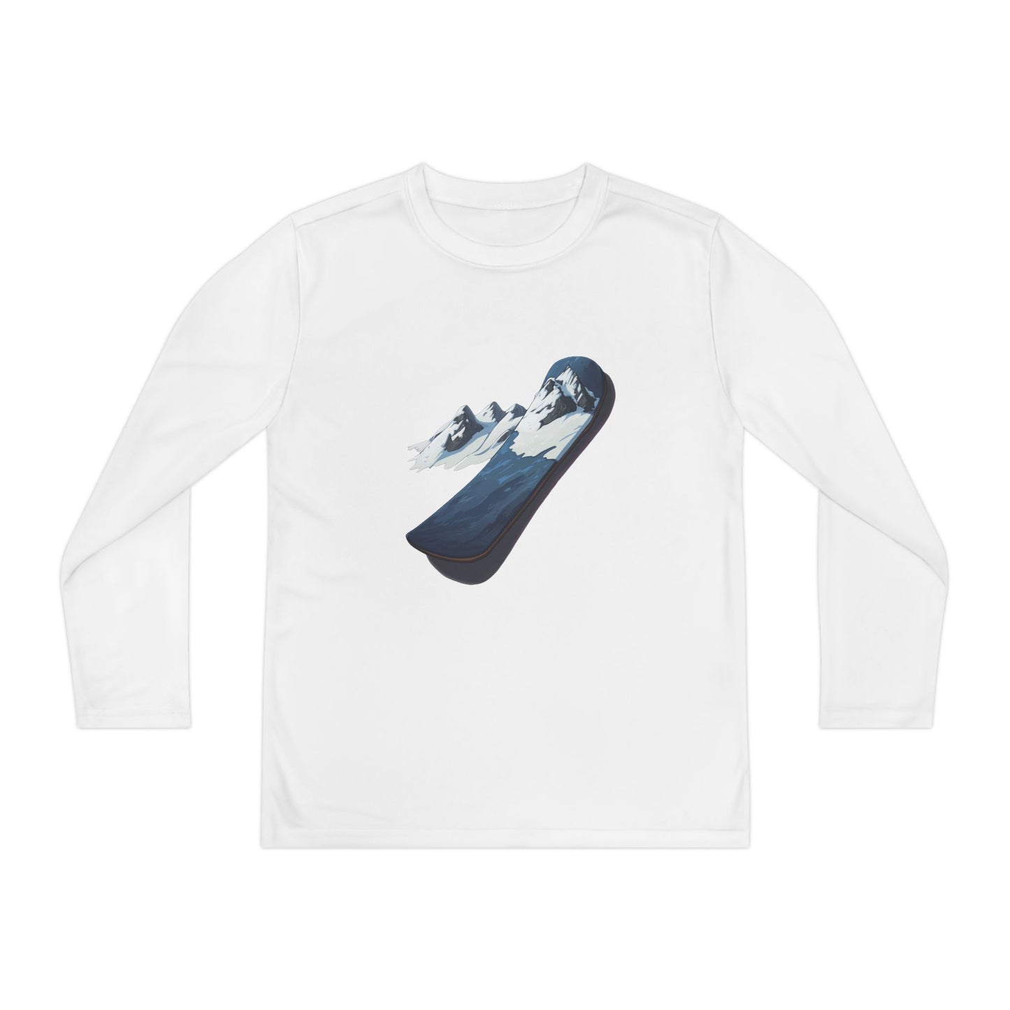 Youth Long Sleeve Competitor Tee (Mountain Snowboard)