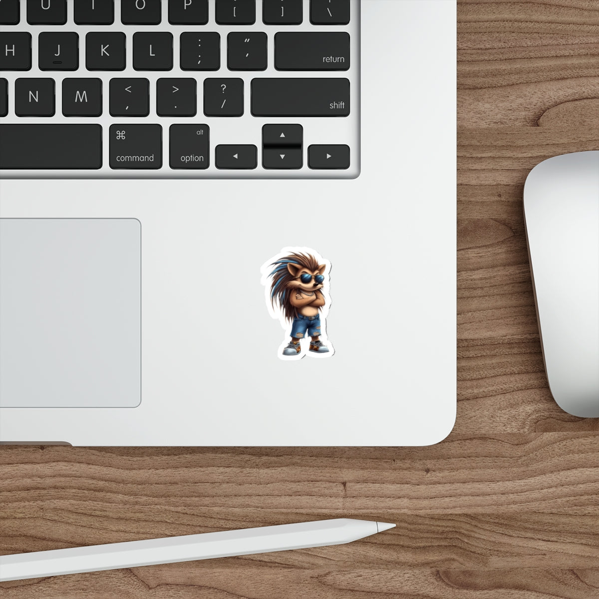 Die-Cut Stickers | Vibrant Art for Personalization (Cool Hedgehog)