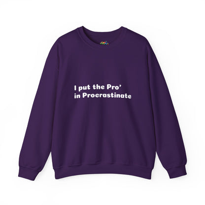 Unisex Heavy Blend™ Crewneck Sweatshirt (Pro' Procrastinate)