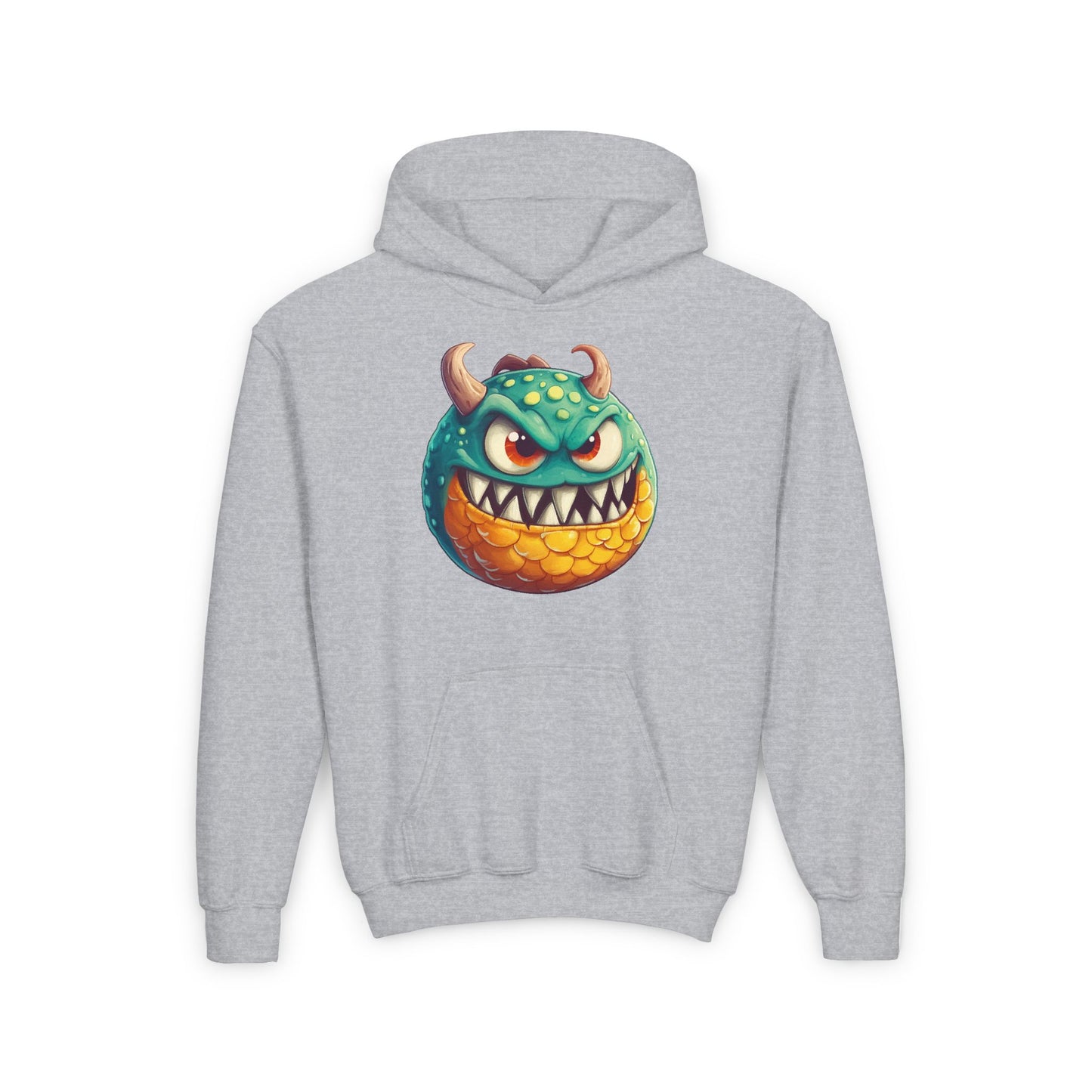 Youth Heavy Blend Hooded Sweatshirt (Green Monster 1)