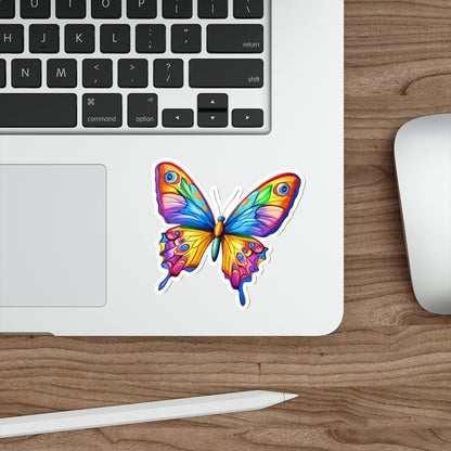 Die-Cut Stickers | Vibrant Art for Personalization (Colorful Butterfly)