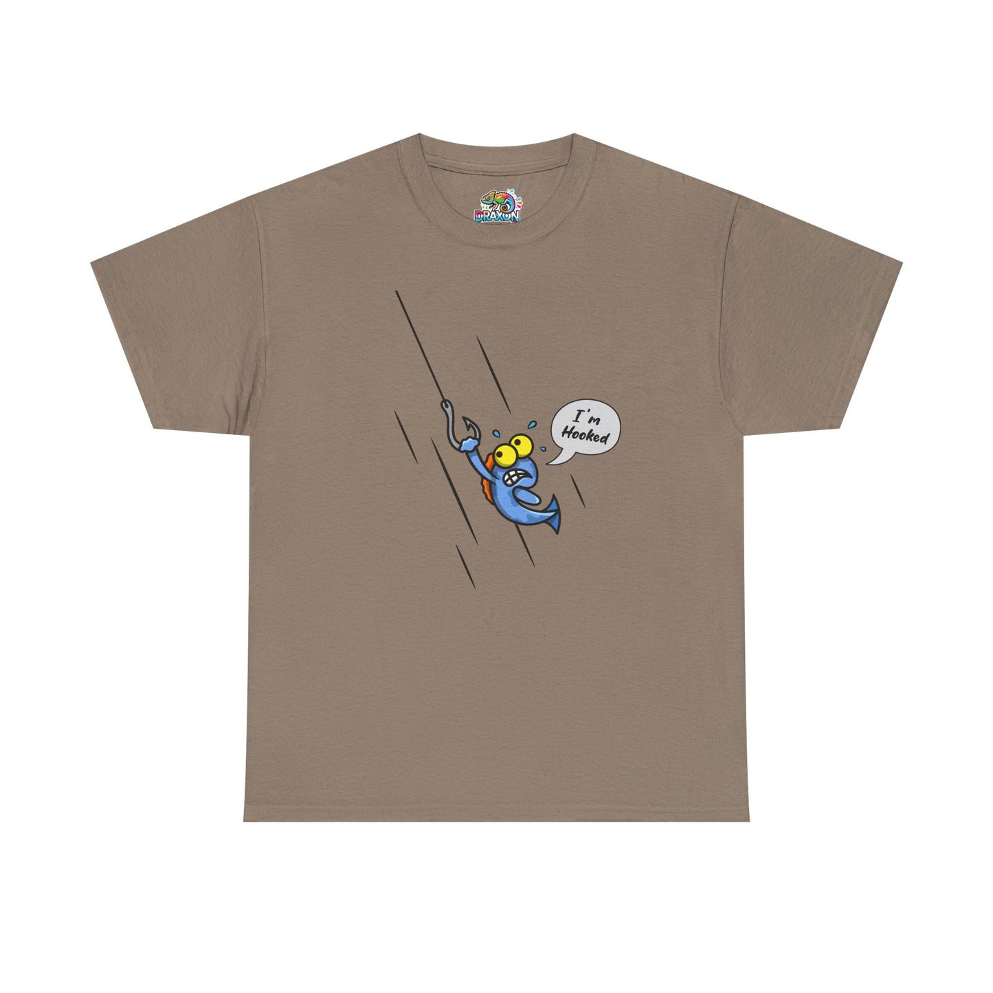 Unisex Heavy Cotton Tee (Fishing Hooked)
