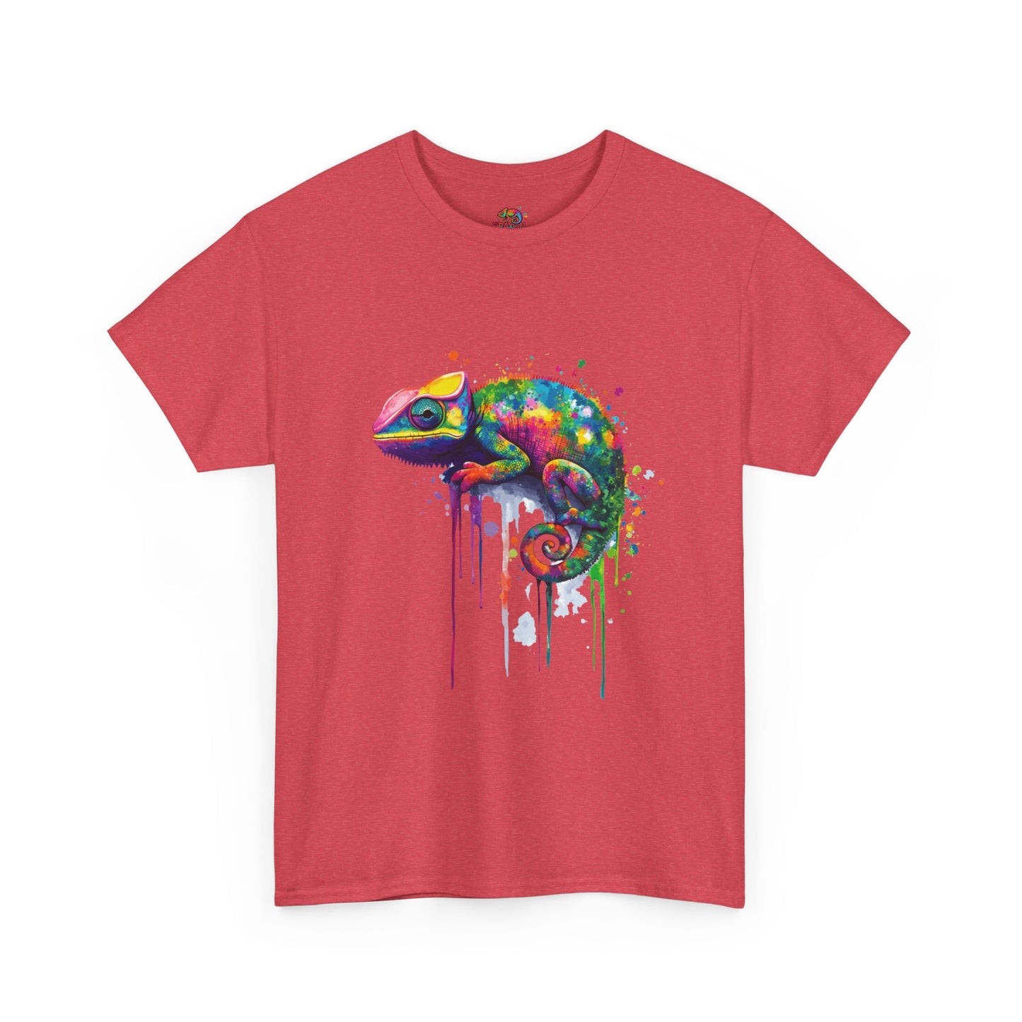 Unisex Heavy Cotton Tee (Realistic Chameleon)