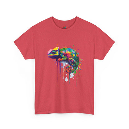 Unisex Heavy Cotton Tee (Realistic Chameleon)