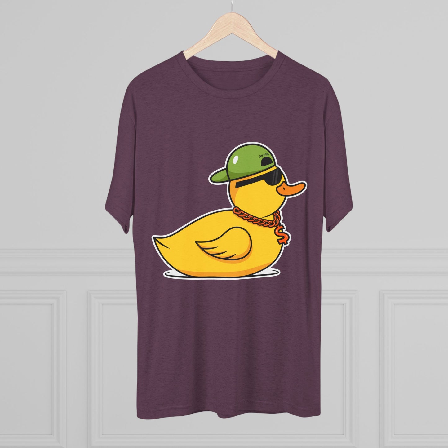 Unisex Tri-Blend Crew Tee (Ninja Duck)