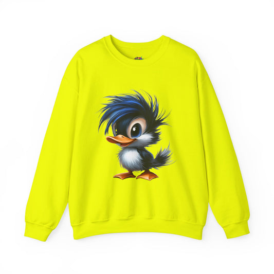 Unisex Heavy Blend™ Crewneck Sweatshirt (Blue Hair Duck)