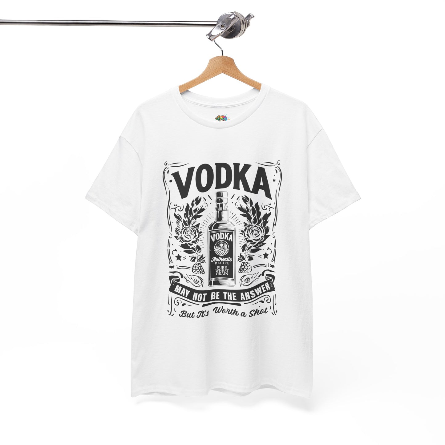 Unisex Heavy Cotton Tee (Vodka - Worth a Shot)