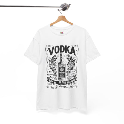 Unisex Heavy Cotton Tee (Vodka - Worth a Shot)