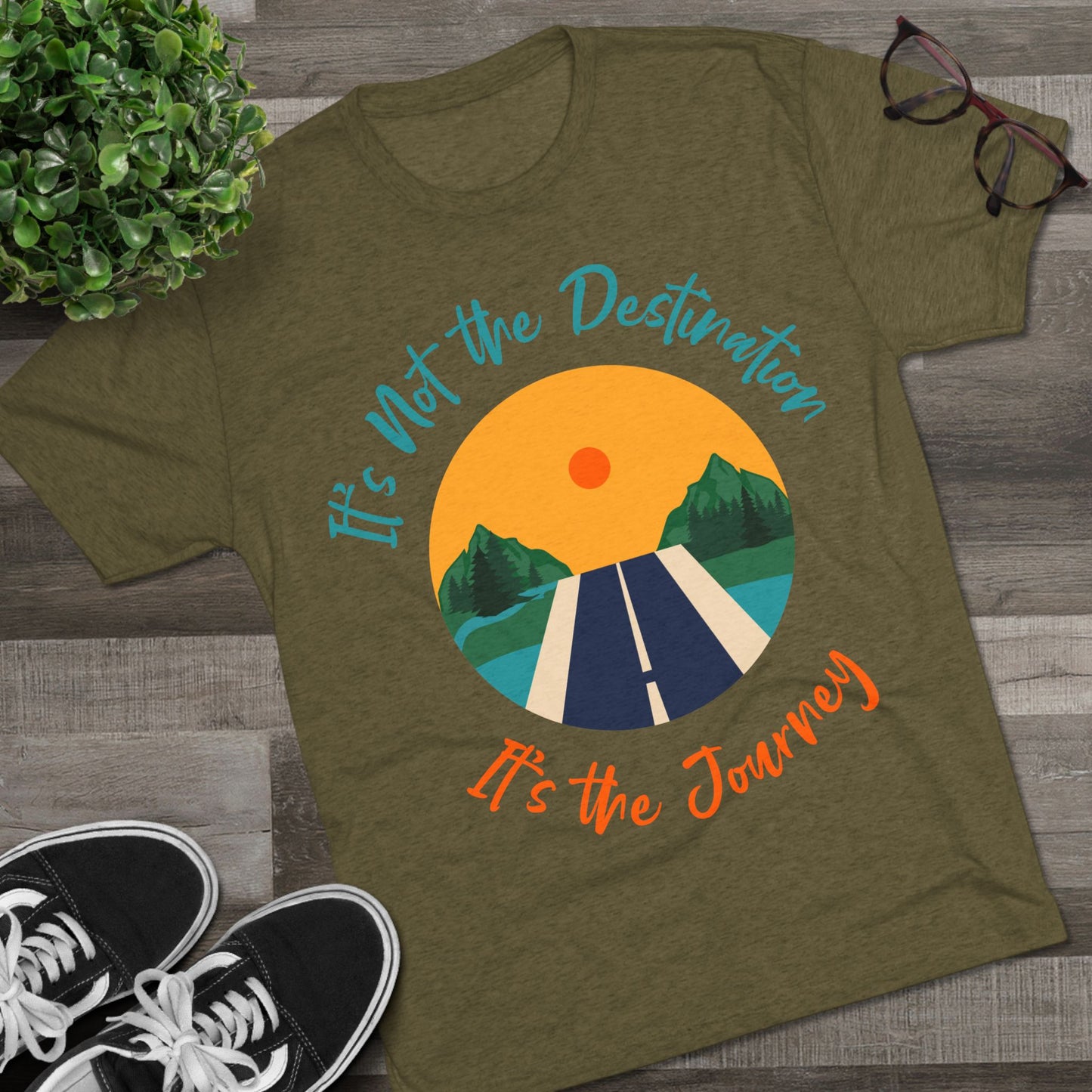 Unisex Tri-Blend Crew Tee (It's not Destination, It's Journey)