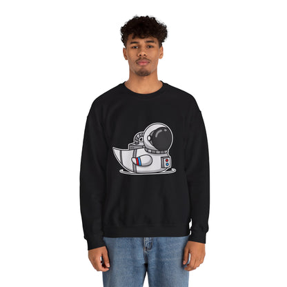 Unisex Heavy Blend™ Crewneck Sweatshirt (Astronaut Duck)