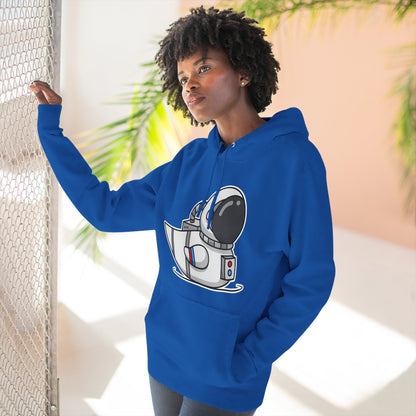 Three-Panel Fleece Hoodie (Astronaut Duck)