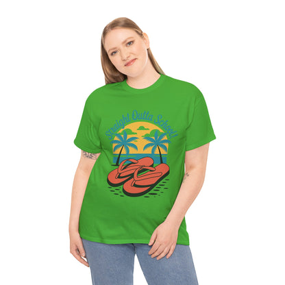Unisex Heavy Cotton Tee (Straight Outta School)