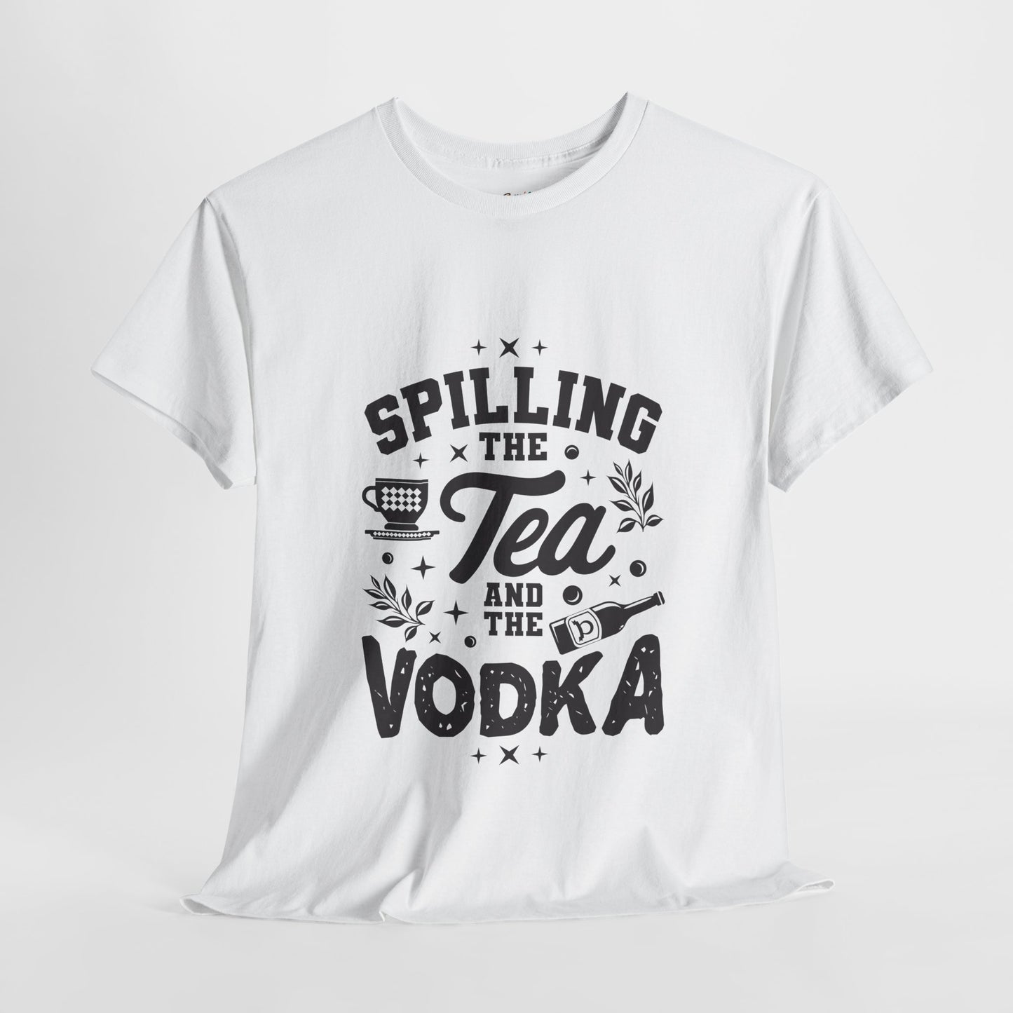 Unisex Heavy Cotton Tee (Spill Tea & Vodka)