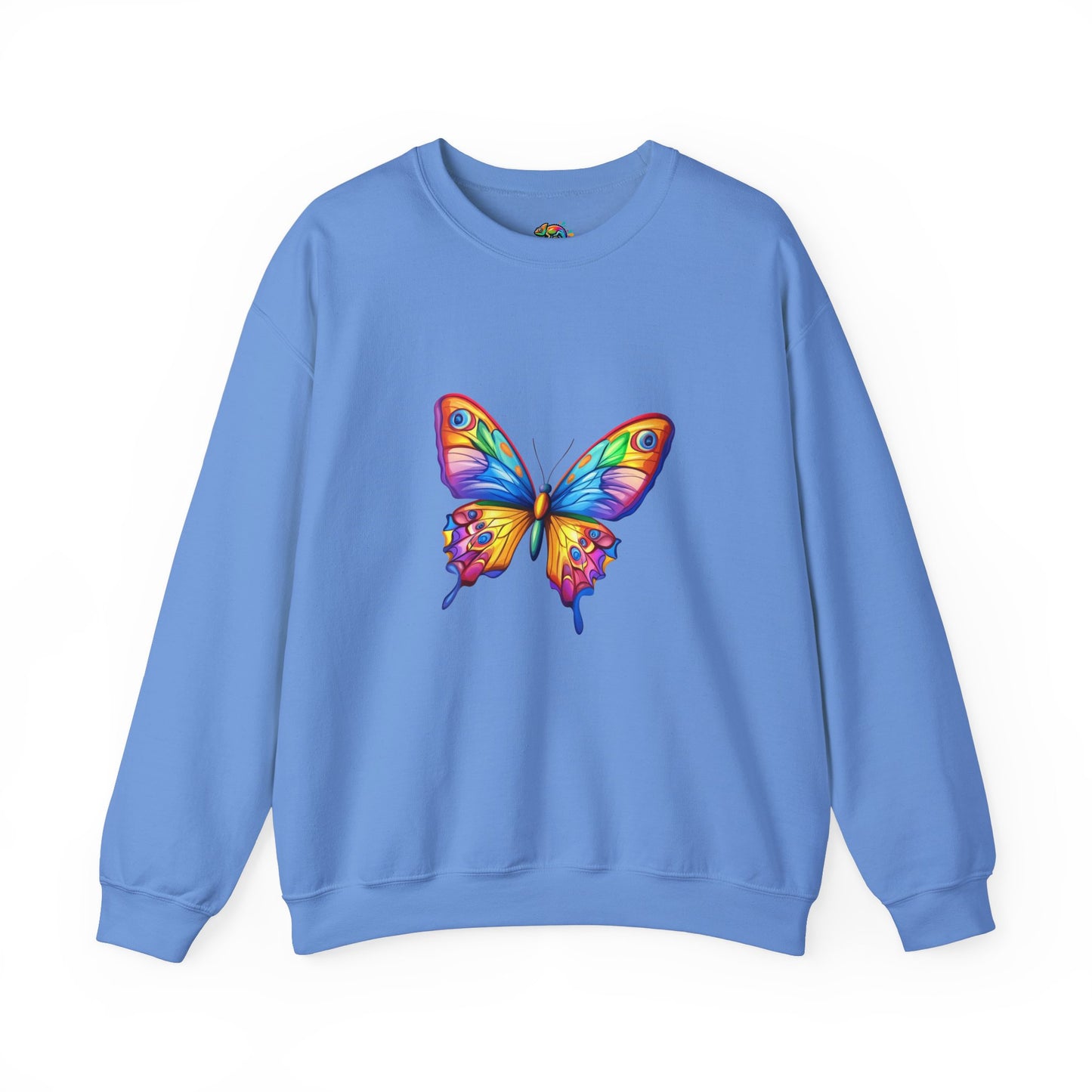 Unisex Heavy Blend™ Crewneck Sweatshirt (Colorful Butterfly)