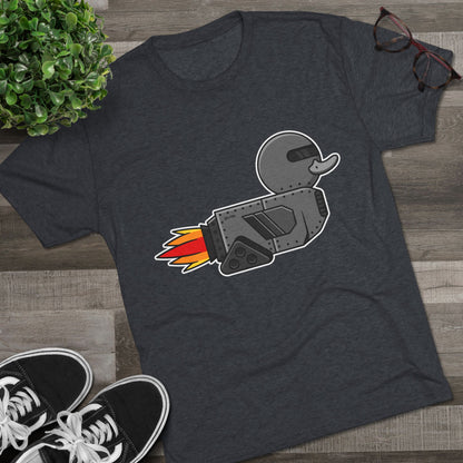 Unisex Tri-Blend Crew Tee (Robot Duck)
