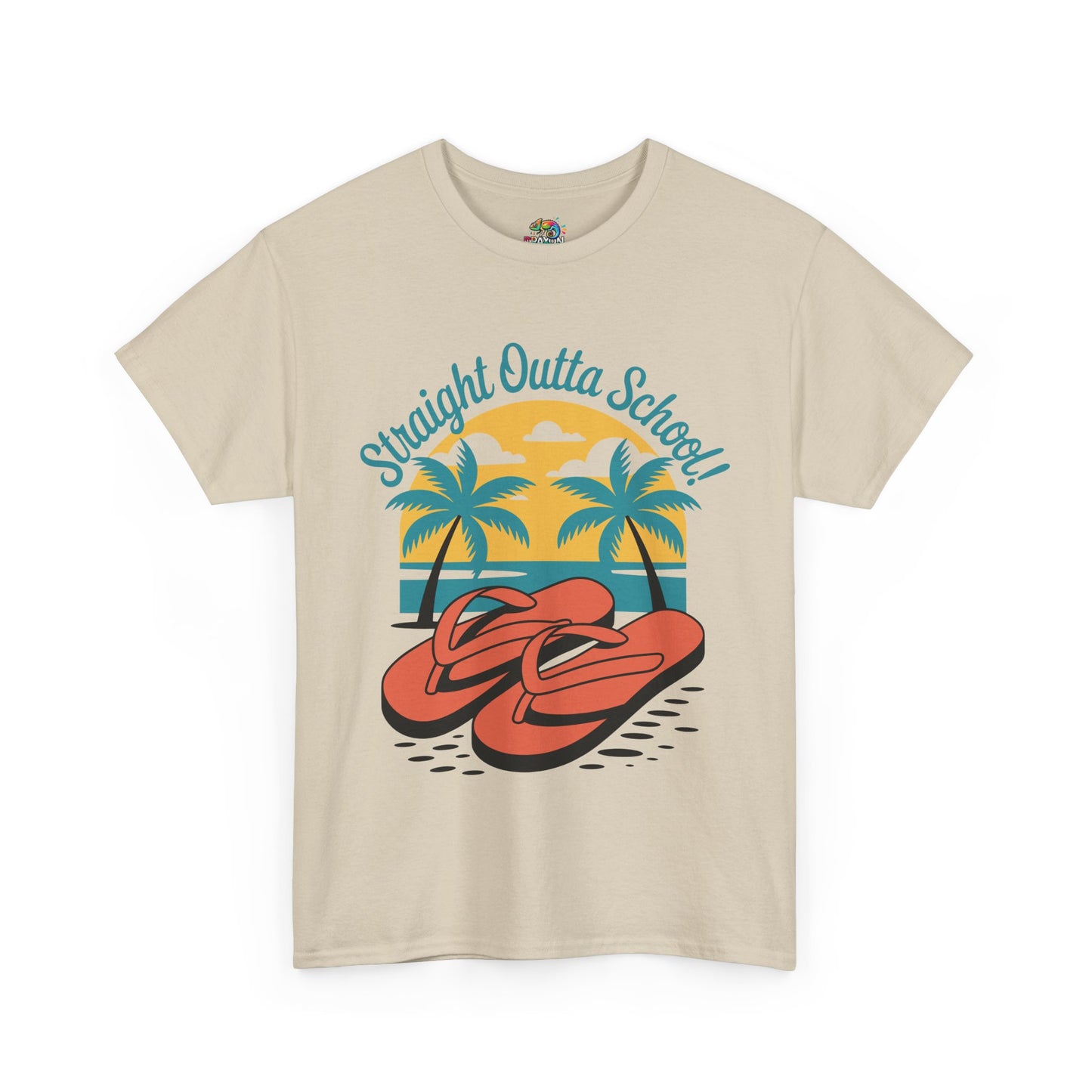 Unisex Heavy Cotton Tee (Straight Outta School)