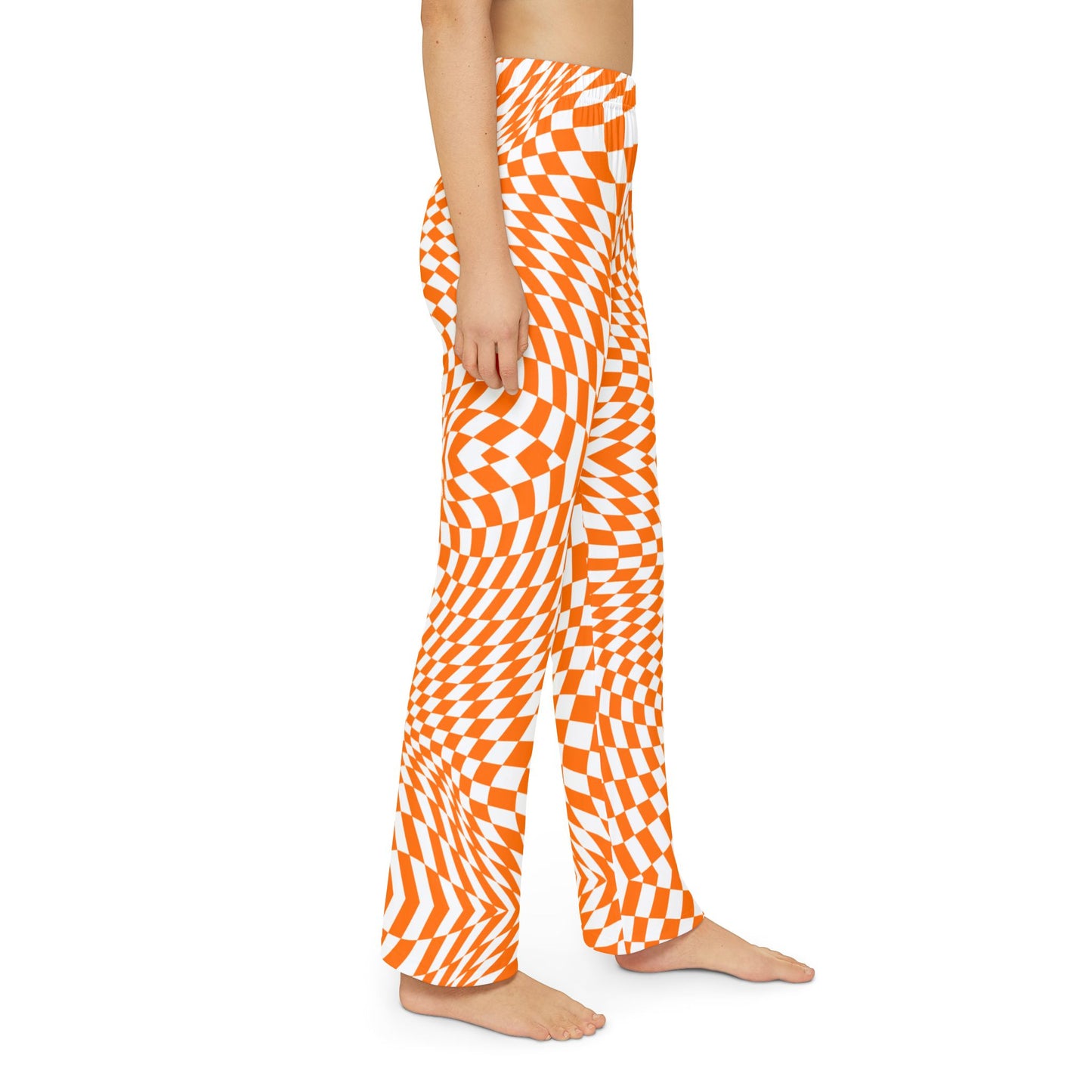 Kids Lounge Pants (Orange Pixels)