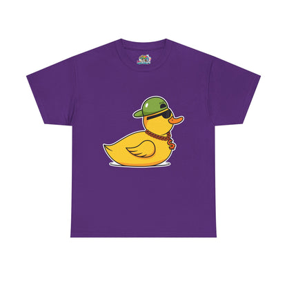 Unisex Heavy Cotton Tee (Gangster Duck)