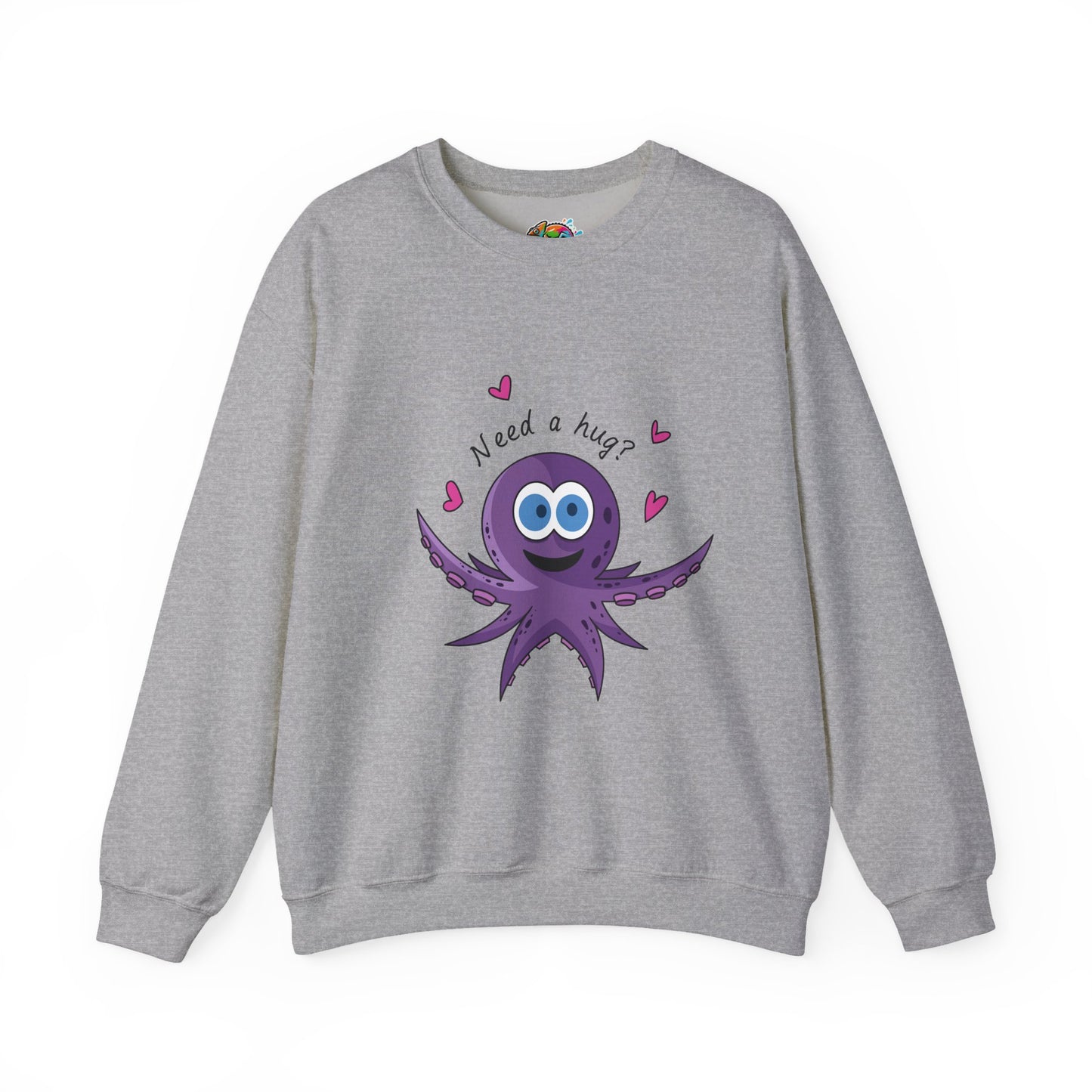 Unisex Heavy Blend™ Crewneck Sweatshirt (Octopus Hug)