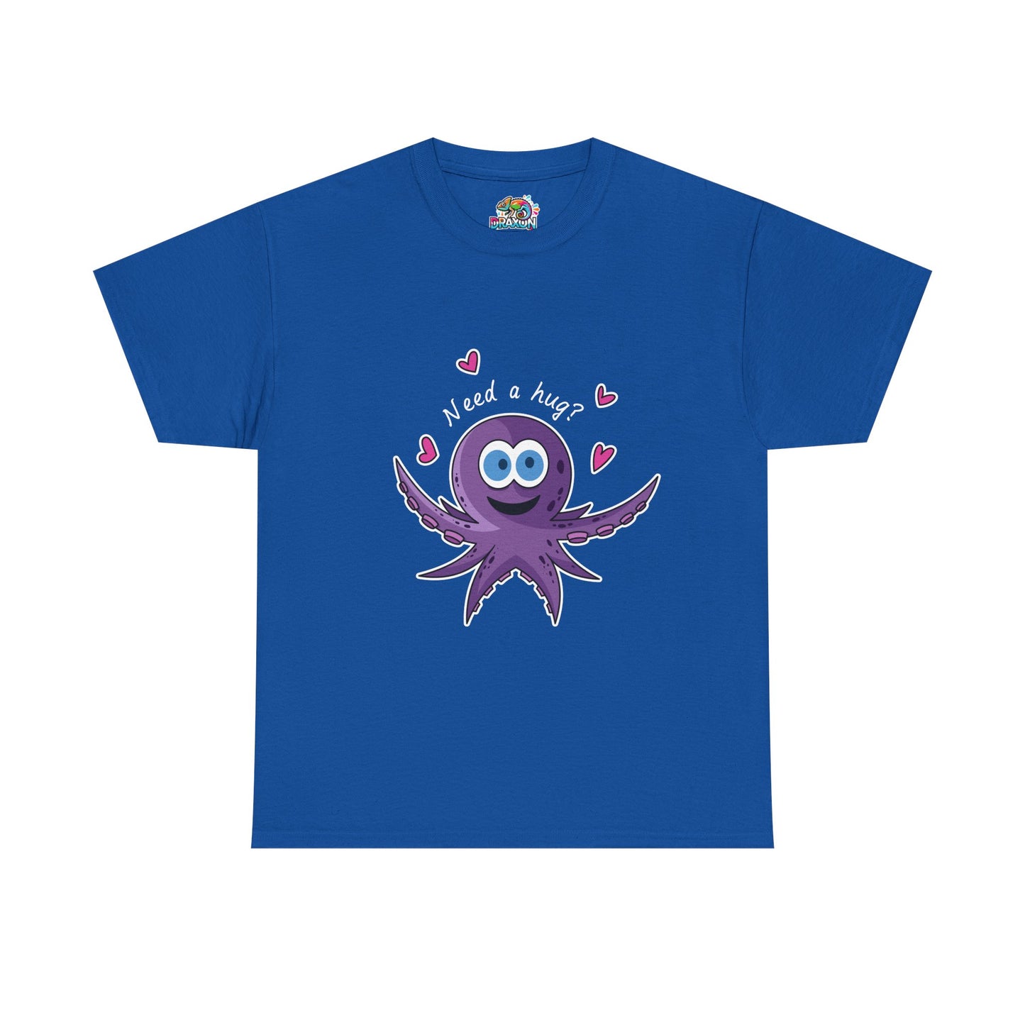 Unisex Heavy Cotton Tee (Octopus Hug)