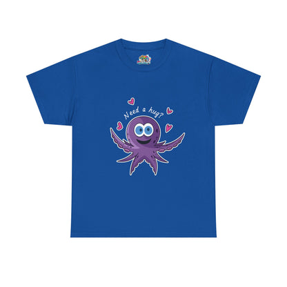 Unisex Heavy Cotton Tee (Octopus Hug)