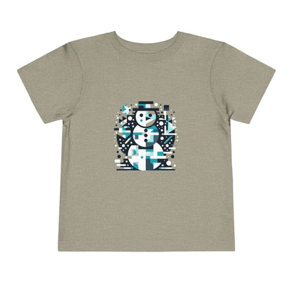 Toddler Short Sleeve Tee (Abstract Snowman)