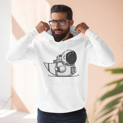 Three-Panel Fleece Hoodie (Astronaut Duck)