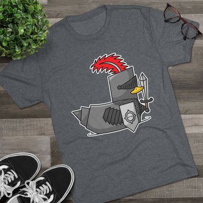Unisex Tri-Blend Crew Tee (Knight Duck)