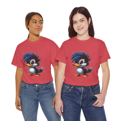 Unisex Heavy Cotton Tee (Blue Hair Duck)