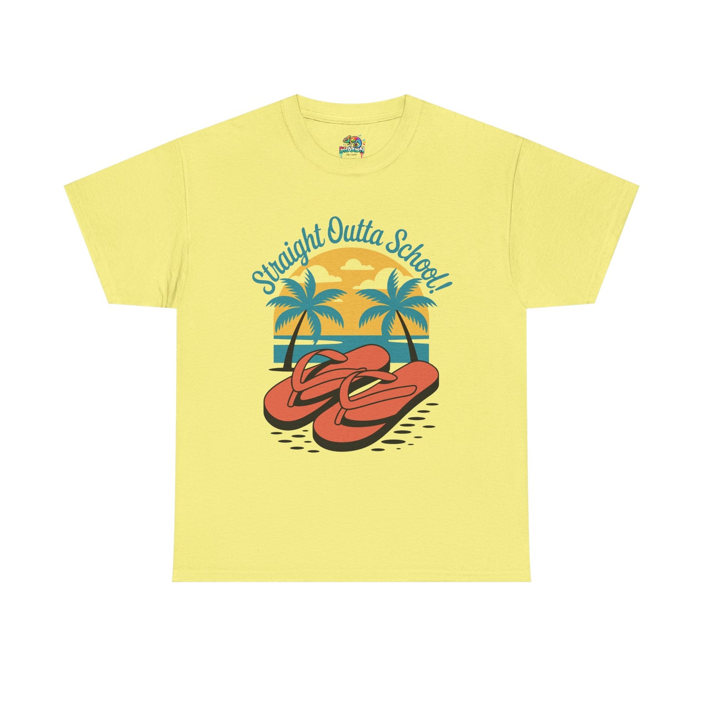 Unisex Heavy Cotton Tee (Straight Outta School)