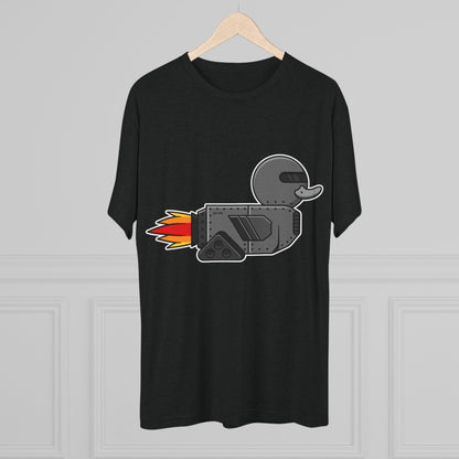 Unisex Tri-Blend Crew Tee (Robot Duck)